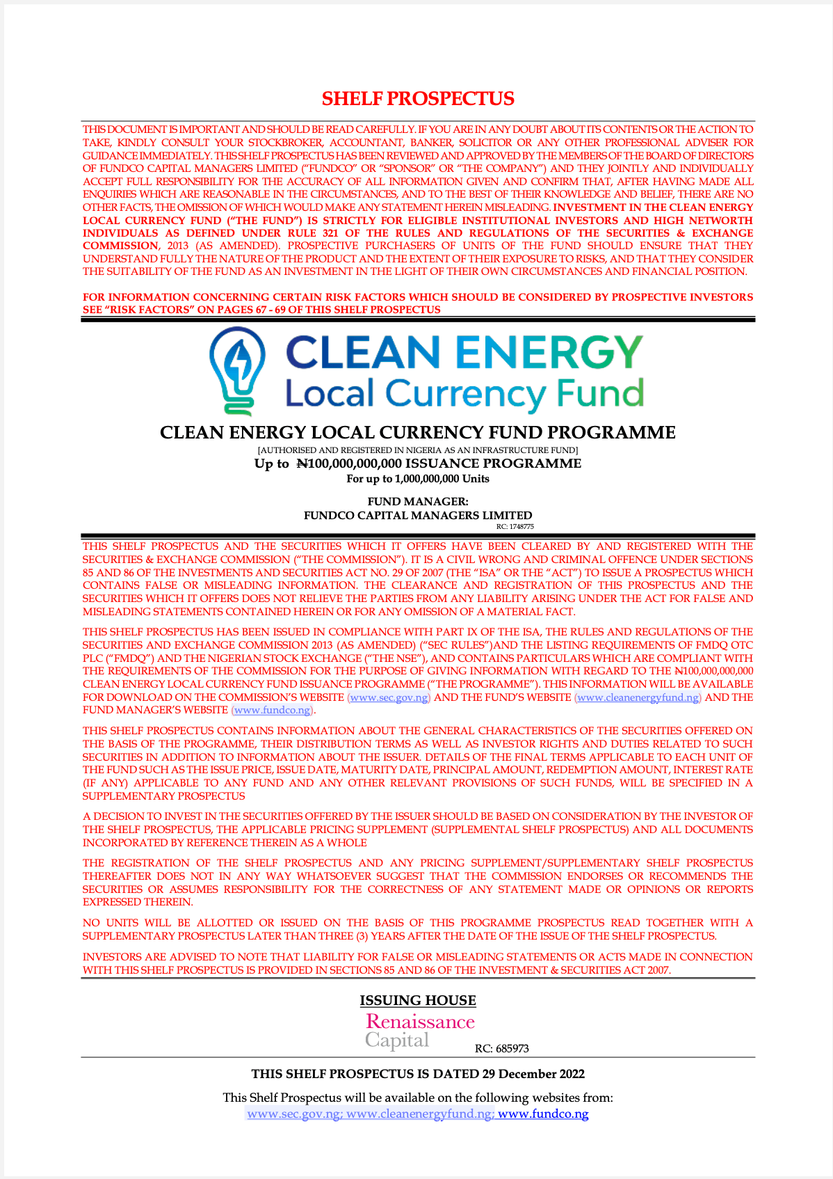 CEF Prospectus